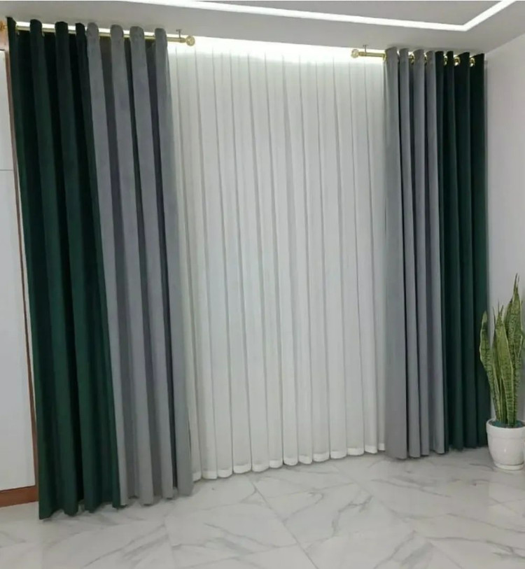 دکور پرده پانچ مخمل کالیفرنیا ترک موجود در رنگ بندی