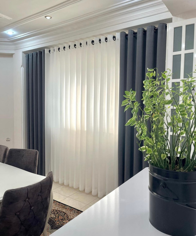 دکور پرده پانچ مخمل کالیفرنیا ترک موجود در رنگ بندی
