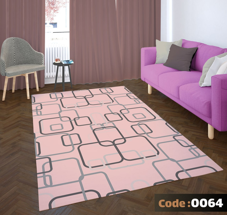 کاورفرش روفرشی دورکشدار گوشه لیفه ای طوسی کرم کد 0064