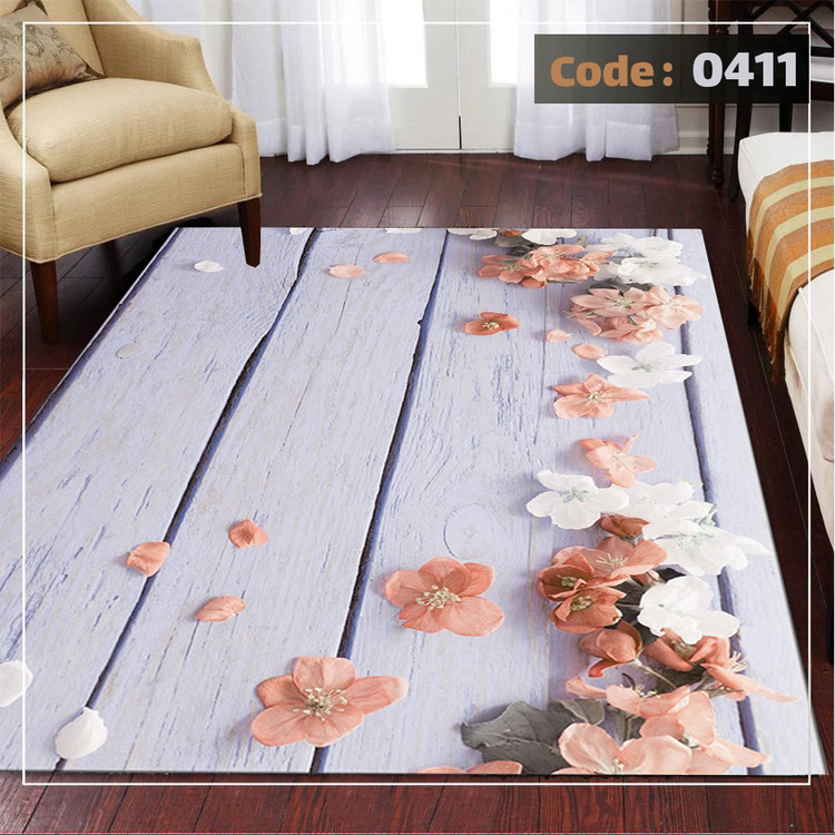 کاورفرش روفرشی دورکشدار گوشه لیفه ای طوسی کرم کد 0411