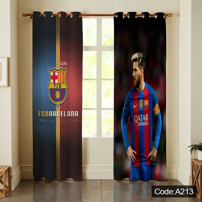 پرده پانچی مخمل چاپی پسرانه کد a 213