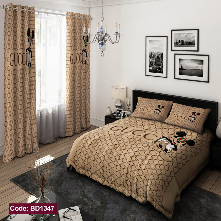 پرده پانچی مخمل چاپی دخترانه کد 1347