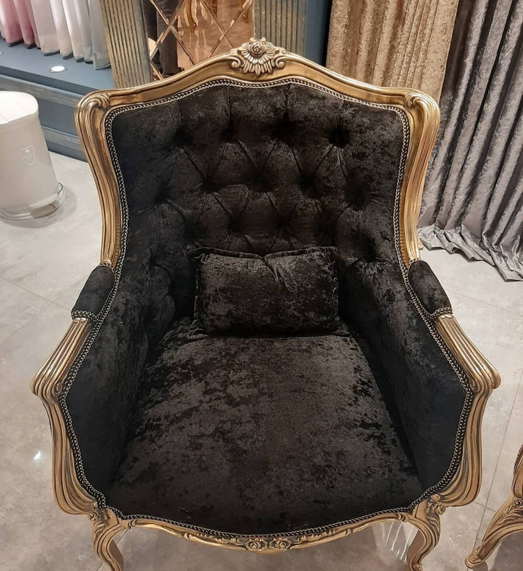 پرده دکور والان پرده مخمل پتینه براق طرح الیزه عرض 1.70
