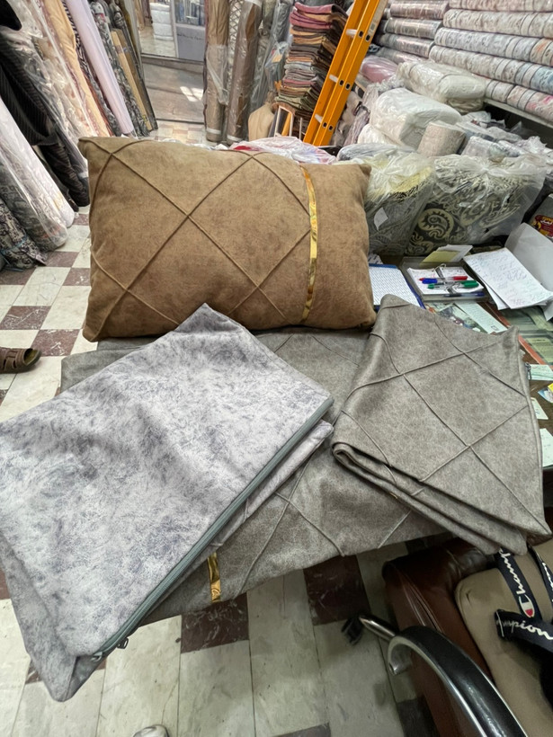 روبالشتی دورو تکی چهارگوش کالیفورنیا مخمل پورشه دو نوار دار و تک نوار یک