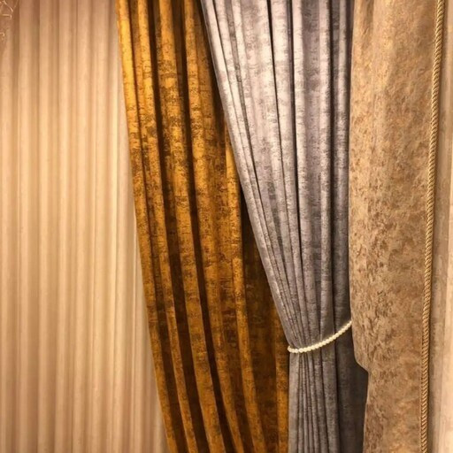دکور پرده والان پرده مخمل هاوین