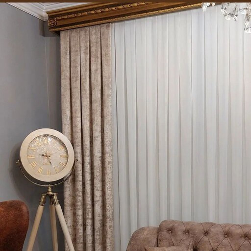 دکور پرده والان پرده مخمل هاوین
