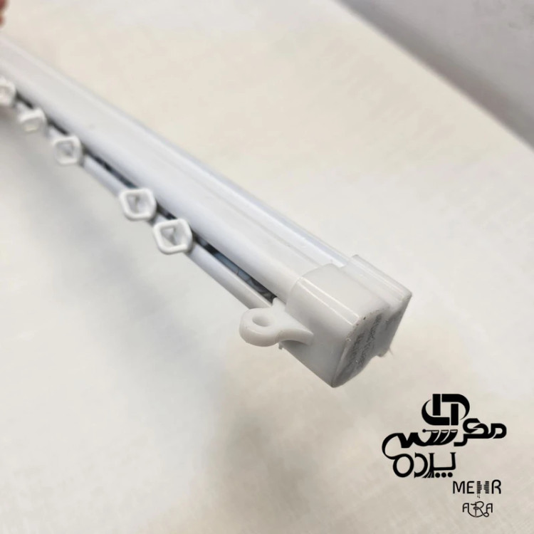 چوب پرده مینیمال ایرانی جنس pvc با لوازم کامل